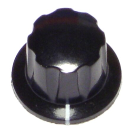 Midwest Fastener 3/4" x 1/4" Black Plastic Appliance Knobs 6PK 67043